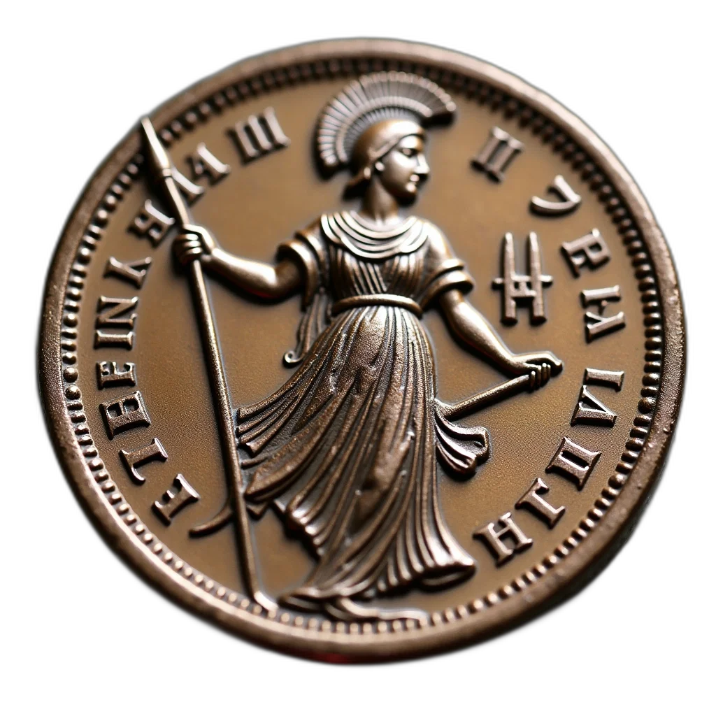 jewelry, staff, crown, 3d render, close-up, image, coin, detailed transparent PNG cut-out