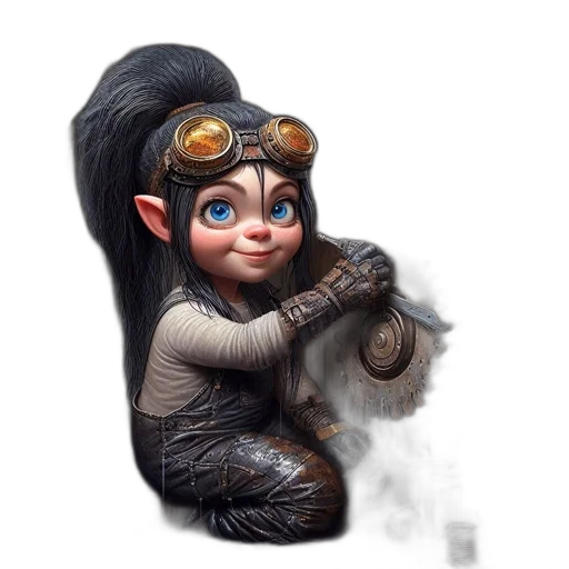 staff, hair, creature, face, fantasy art, concept art, photorealistic, 3d render transparent PNG cut-out