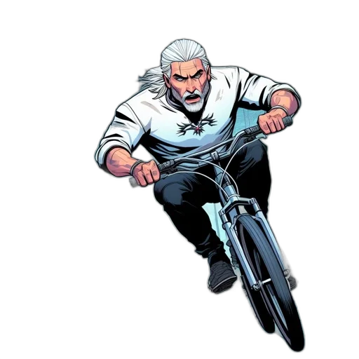 weapon, comic book art, concept art, cartoon, inside, office, muscular, bearded transparent PNG cut-out