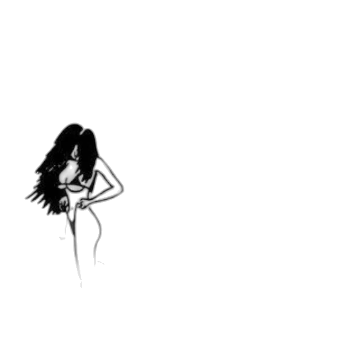 dress, hair, creature, staff, cartoon, pixel art, comic book art, concept art transparent PNG cut-out