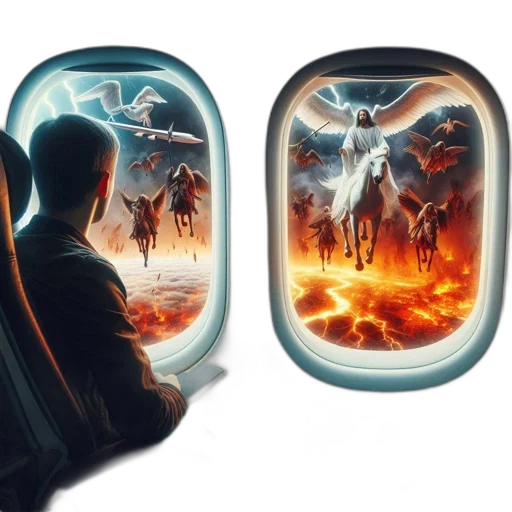 concept art, fantasy art, comic book art, cyberpunk, fire, outer space, person, sits transparent PNG cut-out