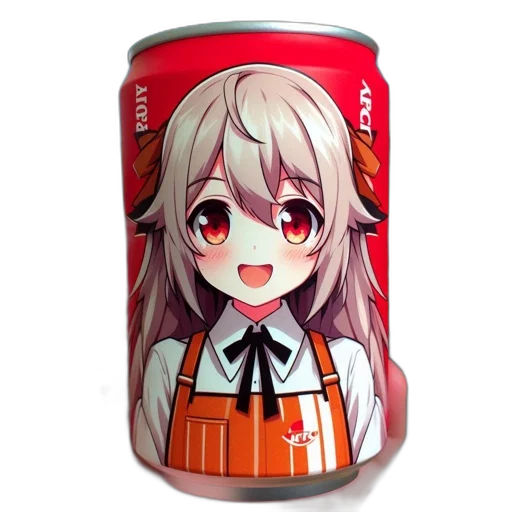 bottle, food, robot, weapon, anime, pixel art, 3d render, photorealistic transparent PNG cut-out