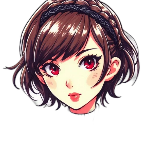 face, staff, crown, mask, anime, watercolor, cartoon, pixel art transparent PNG cut-out