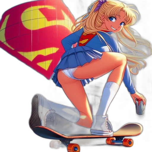 anime, concept art, comic book art, cartoon, animated, girl, schoolgirl, appearance transparent PNG cut-out