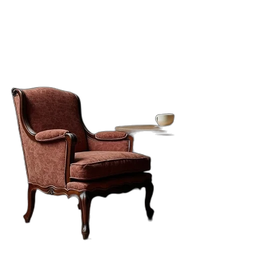 furniture, 3d render, photorealistic, earth tones transparent PNG cut-out