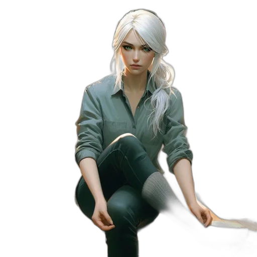 staff, jacket, sword, weapon, concept art, fantasy art, photorealistic, comic book art transparent PNG cut-out