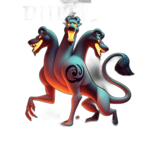 dragon, creature, staff, animal, concept art, fantasy art, 3d render, watercolor transparent PNG cut-out