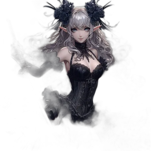 dragon, dress, creature, mask, fantasy art, concept art, anime, pixel art transparent PNG cut-out