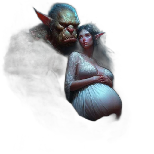 creature, face, mask, concept art, fantasy art, photorealistic, pixel art, fog transparent PNG cut-out
