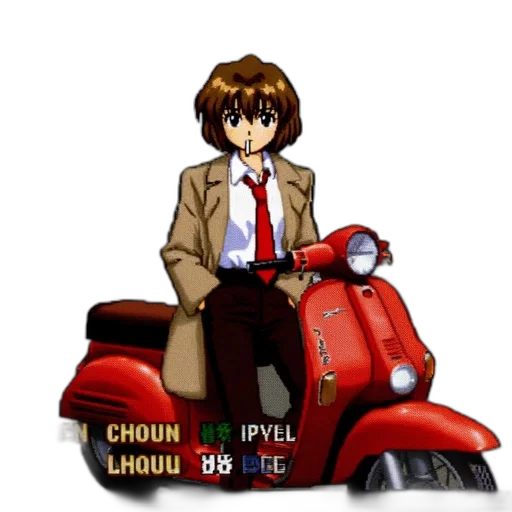 jacket, robot, car, weapon, pixel art, concept art, anime, cartoon transparent PNG cut-out