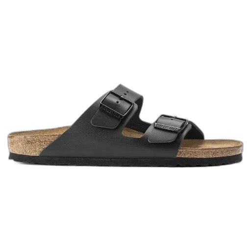 shoes, black, birkenstock, arizona, sandal, two, straps, cork transparent PNG cut-out