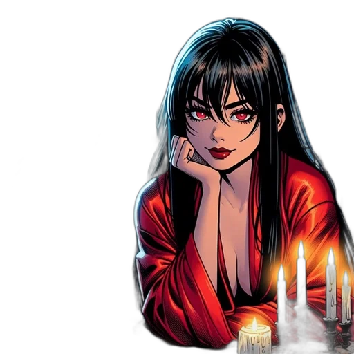comic book art, concept art, fire, two, animated, characters, one, male transparent PNG cut-out