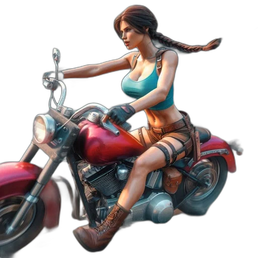weapon, car, concept art, photorealistic, fantasy art, 3d render, woman, rides transparent PNG cut-out