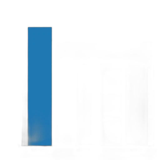staff, 3d render, blue, bar, chart, titled, sales, statistics transparent PNG cut-out