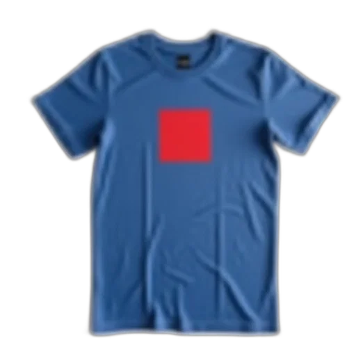 dress, blue, colorful, plain, t-shirt, red, logo, front transparent PNG cut-out