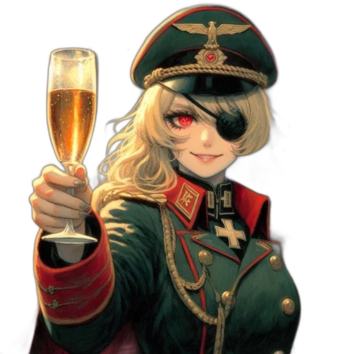 staff, weapon, hat, jacket, anime, pixel art, concept art, oil painting transparent PNG cut-out