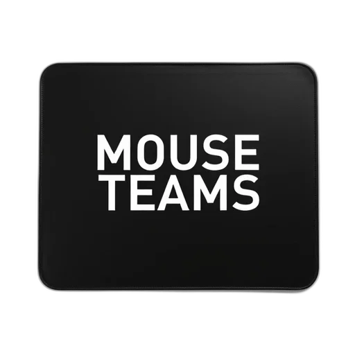 staff, black, mousepad, text, mouse, teams, white, letters transparent PNG cut-out