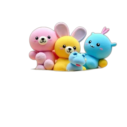 animal, 3d render, concept art, pastel transparent PNG cut-out