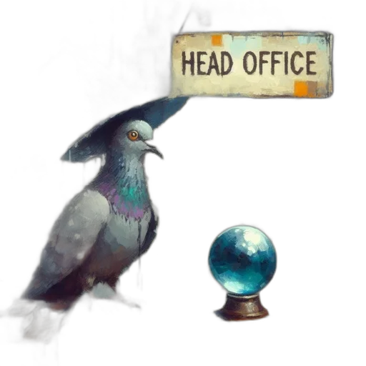 staff, hat, concept art, fantasy art, 3d render, watercolor, pigeon, wizard transparent PNG cut-out