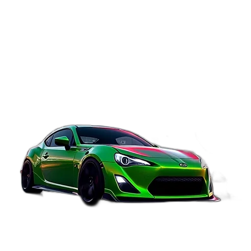 car, dragon, 3d render, photorealistic, concept art, pixel art, green, second transparent PNG cut-out