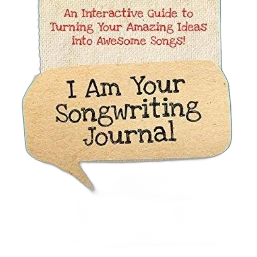 book, cover, titled, songwriting, journal, danny, tieger, featuring transparent PNG cut-out