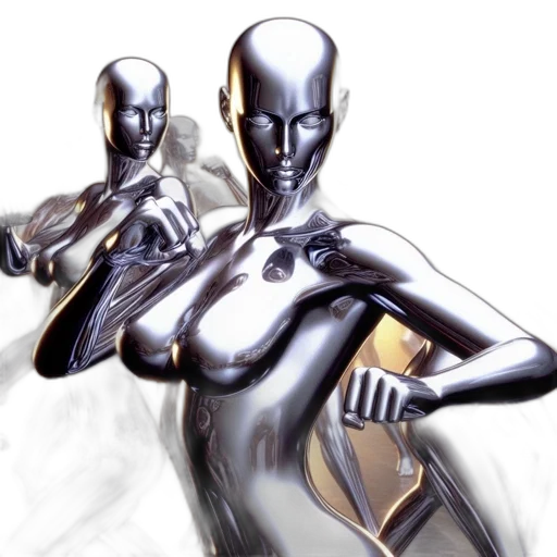 robot, jewelry, concept art, comic book art, 3d render, photorealistic, outer space, urban transparent PNG cut-out