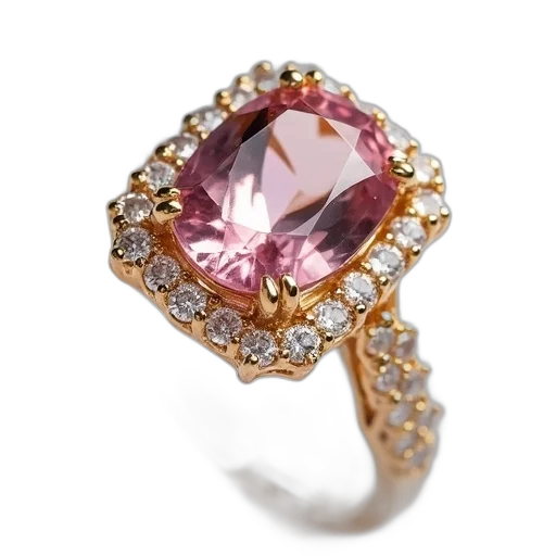 jewelry, crown, morganite, diamond transparent PNG cut-out