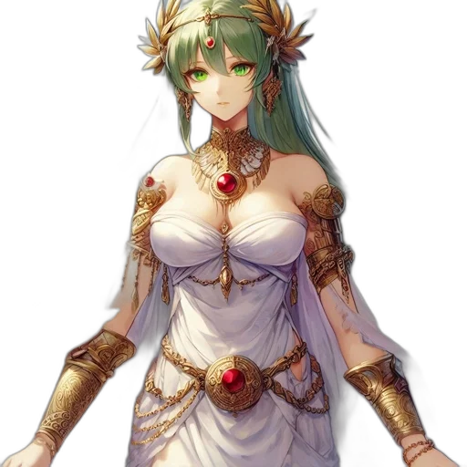 dress, weapon, staff, sword, fantasy art, concept art, pixel art, anime transparent PNG cut-out