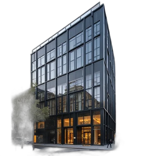 building, concept art, 3d render, photorealistic, pictured, ericsson, financial, district transparent PNG cut-out