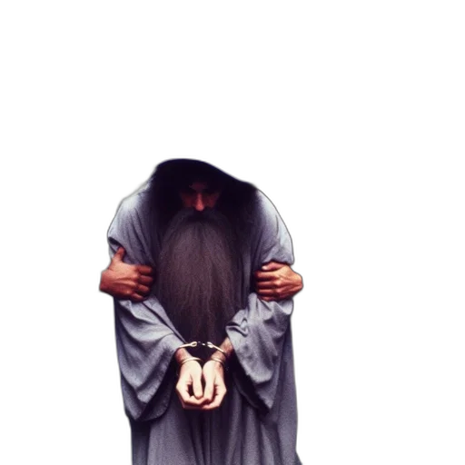 mask, staff, jacket, face, concept art, pixel art, 3d render, fantasy art transparent PNG cut-out
