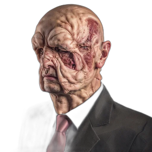 mask, face, creature, staff, concept art, photorealistic, 3d render, digitally transparent PNG cut-out