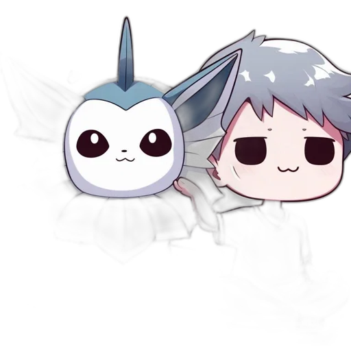 mask, creature, robot, staff, anime, pixel art, concept art, cartoon transparent PNG cut-out