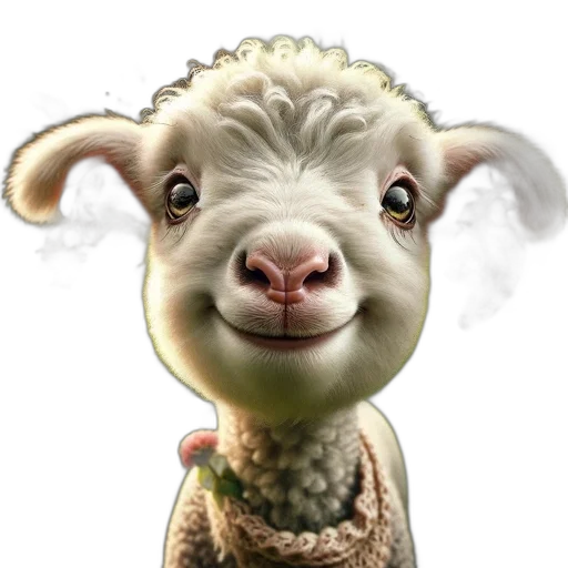 animal, face, staff, creature, 3d render, photorealistic, concept art, fantasy art transparent PNG cut-out