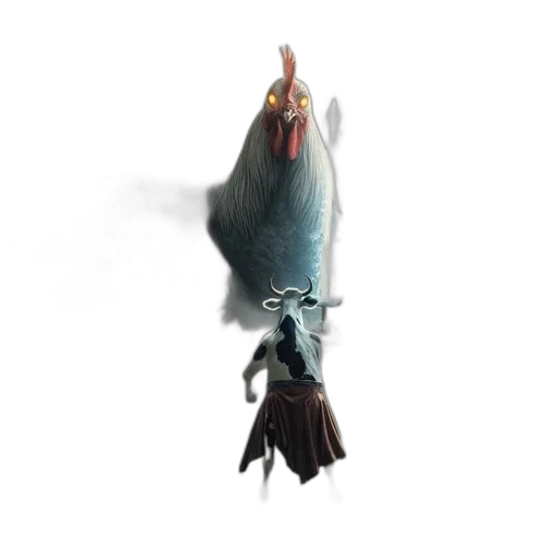 animal, weapon, creature, staff, concept art, 3d render, fantasy art, photorealistic transparent PNG cut-out