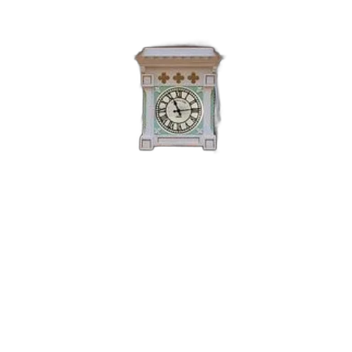 jewelry, furniture, 3d render, bustling, shopping, mall, large, clock transparent PNG cut-out