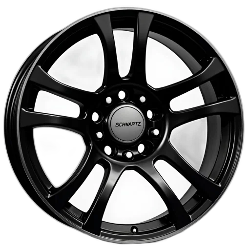 car, close-up, image, black, alloy, wheel, silver, center transparent PNG cut-out