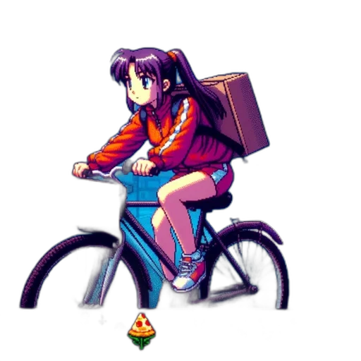 jacket, robot, furniture, weapon, pixel art, vaporwave, concept art, anime transparent PNG cut-out