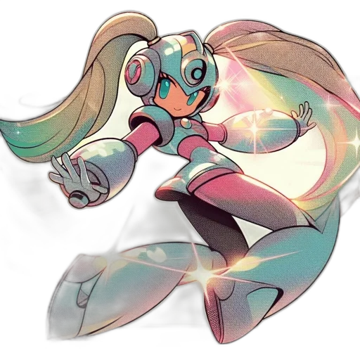 robot, creature, staff, weapon, concept art, vaporwave, watercolor, fantasy art transparent PNG cut-out
