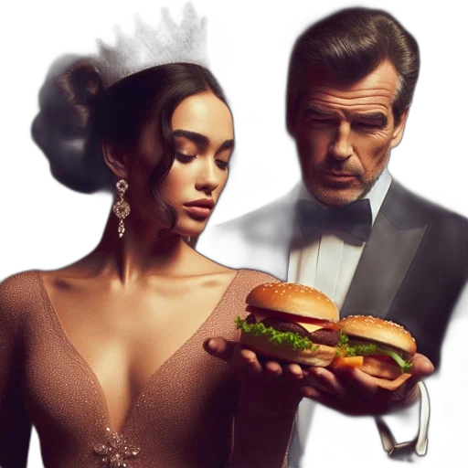 food, dress, concept art, photorealistic, fantasy art, lavish, setting, couple transparent PNG cut-out