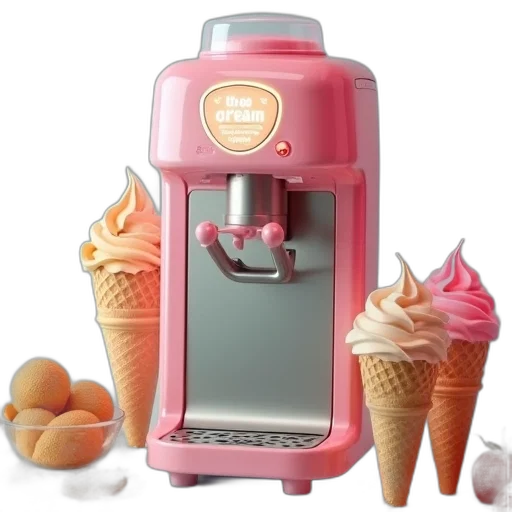 food, vaporwave, pastel, commercial, softy, machine, automatic, ice transparent PNG cut-out