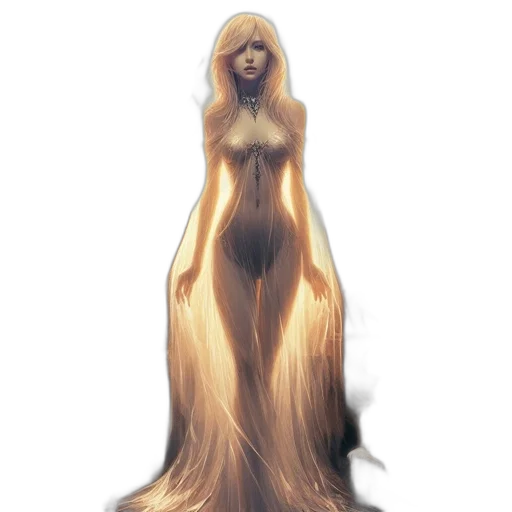 dress, hair, creature, face, concept art, fantasy art, comic book art, pixel art transparent PNG cut-out