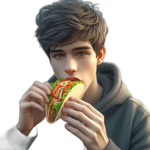 food, face, creature, animal, photorealistic, concept art, pixel art, fantasy art transparent PNG cut-out