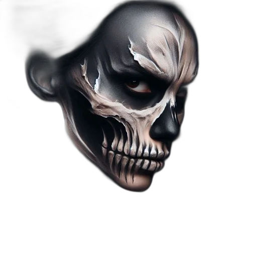 mask, face, weapon, creature, photorealistic, 3d render, concept art, fantasy art transparent PNG cut-out