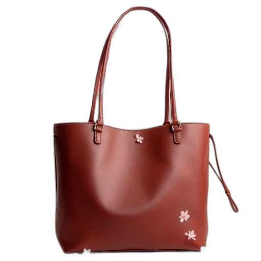 large, leather, tote, bag transparent PNG cut-out