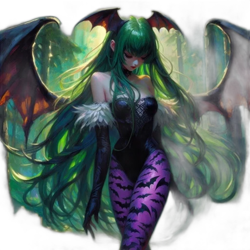 dragon, creature, fantasy art, concept art, pixel art, anime, green, dark transparent PNG cut-out