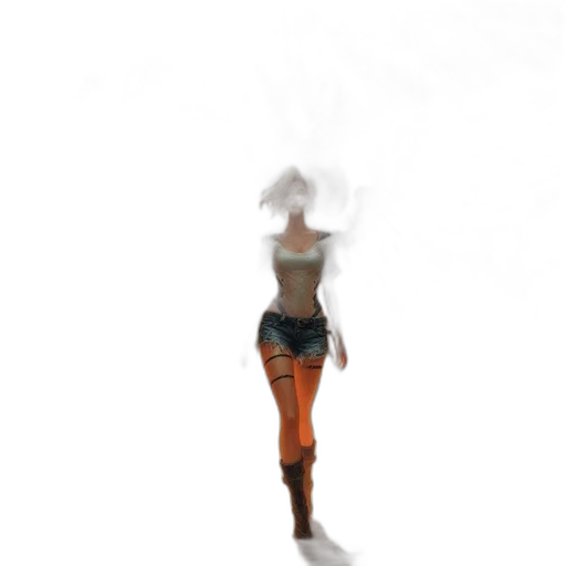 robot, dress, staff, creature, concept art, 3d render, pixel art, fantasy art transparent PNG cut-out
