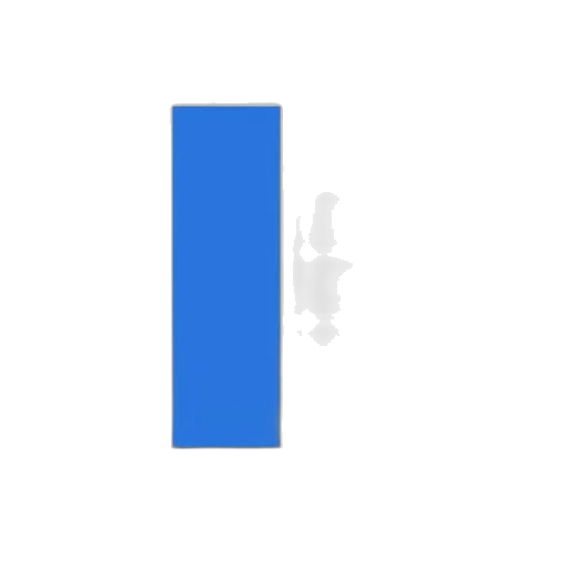robot, sword, staff, face, pixel art, 3d render, blue, monochrome transparent PNG cut-out