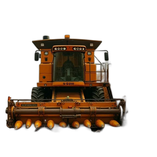 robot, car, weapon, animal, 3d render, photorealistic, concept art, corn transparent PNG cut-out