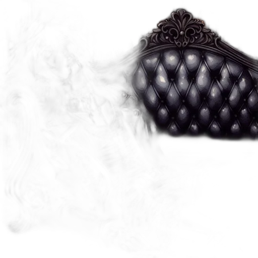 hat, crown, mask, jewelry, photorealistic, 3d render, concept art, monochrome transparent PNG cut-out