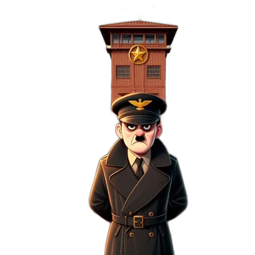 staff, hat, jacket, face, concept art, 3d render, cartoon, photorealistic transparent PNG cut-out
